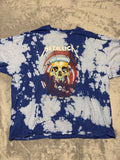 NWOT Metallica In Vertigo You Will Be Skull Tie Dye Graphic Shirt Blue SIZE 4XL