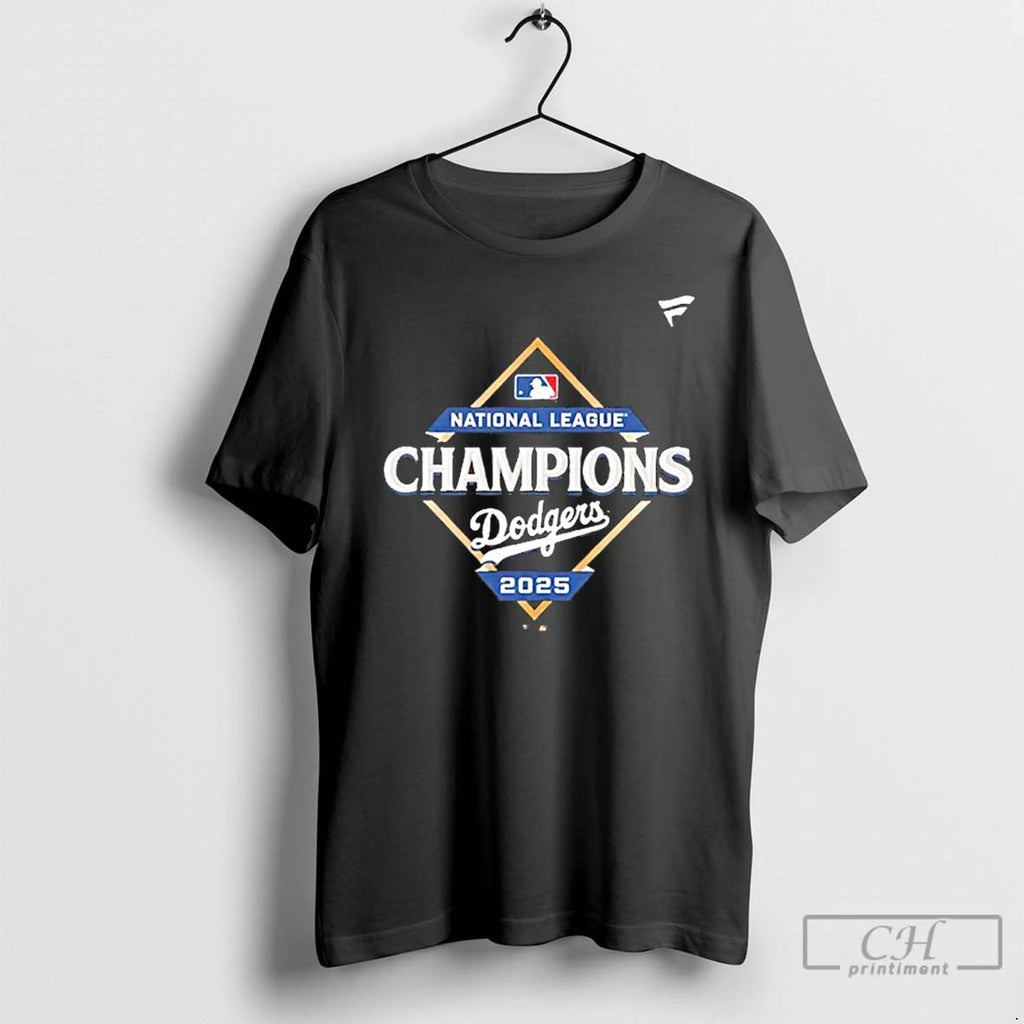 Classic Dodgers National League Champions 2025 T Shirts