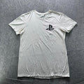 PlayStation Shirt Mens M White PlayStation Logo Graphic Tee Crewneck Tagless