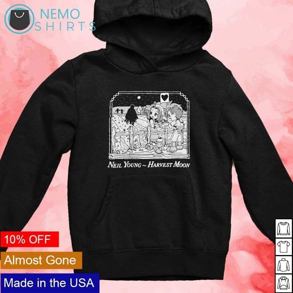 Neil Young Harvest Moon Anime Style Manga shirt
