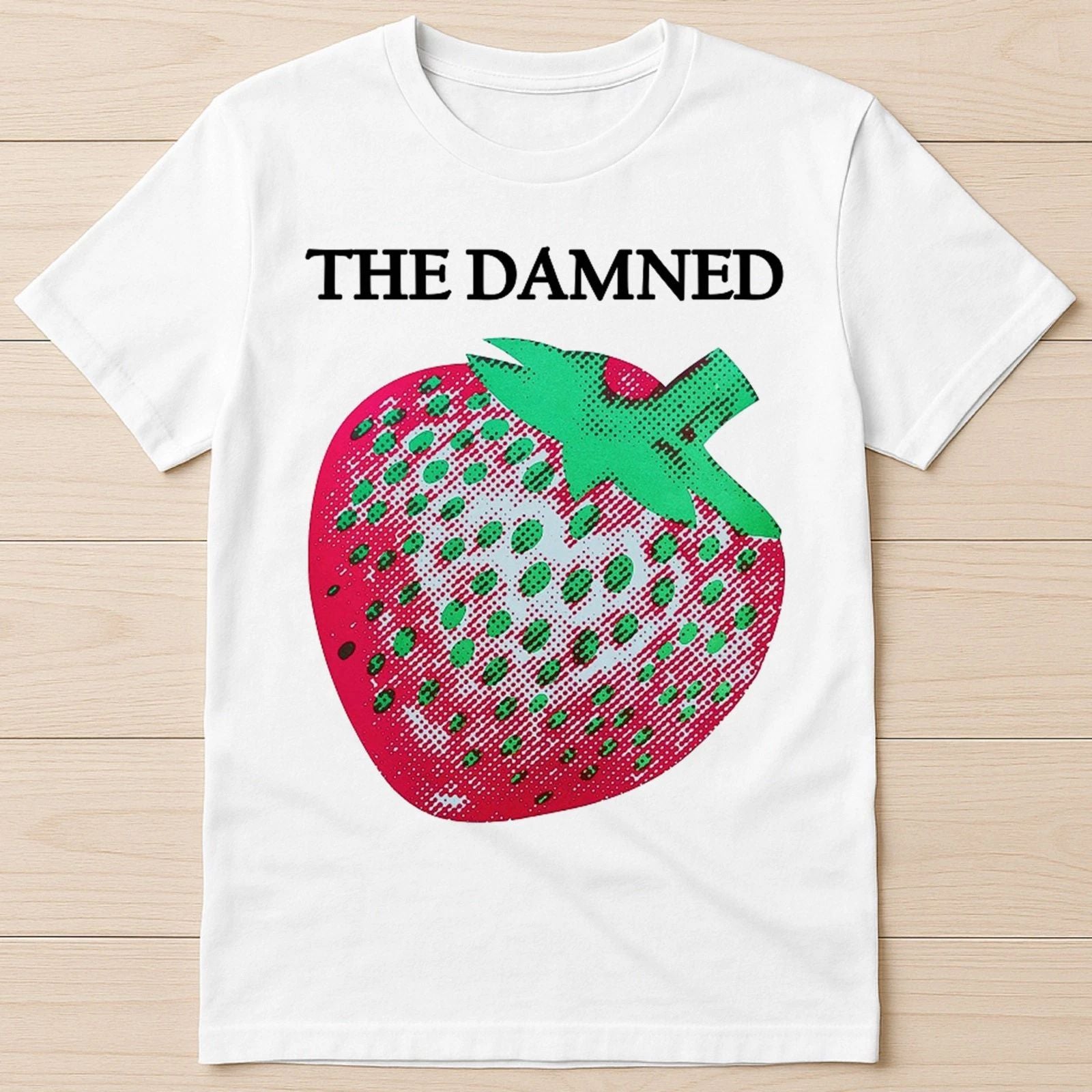 The Damned Strawberries Punk Rock Music Meme Funny Gift Tee T Shirt G2884