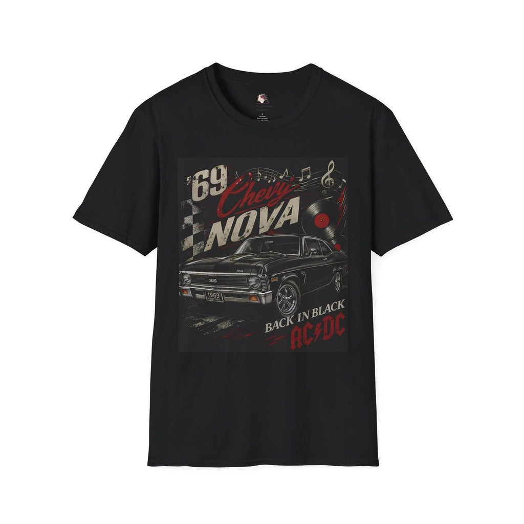 1969 Chevy Nova Shirt, Classic Muscle Car Tee, Vintage Car Graphic T-Shirt,
