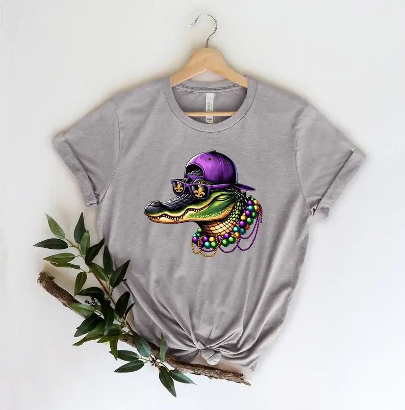 Mardi Gras Crocodile T-Shirt