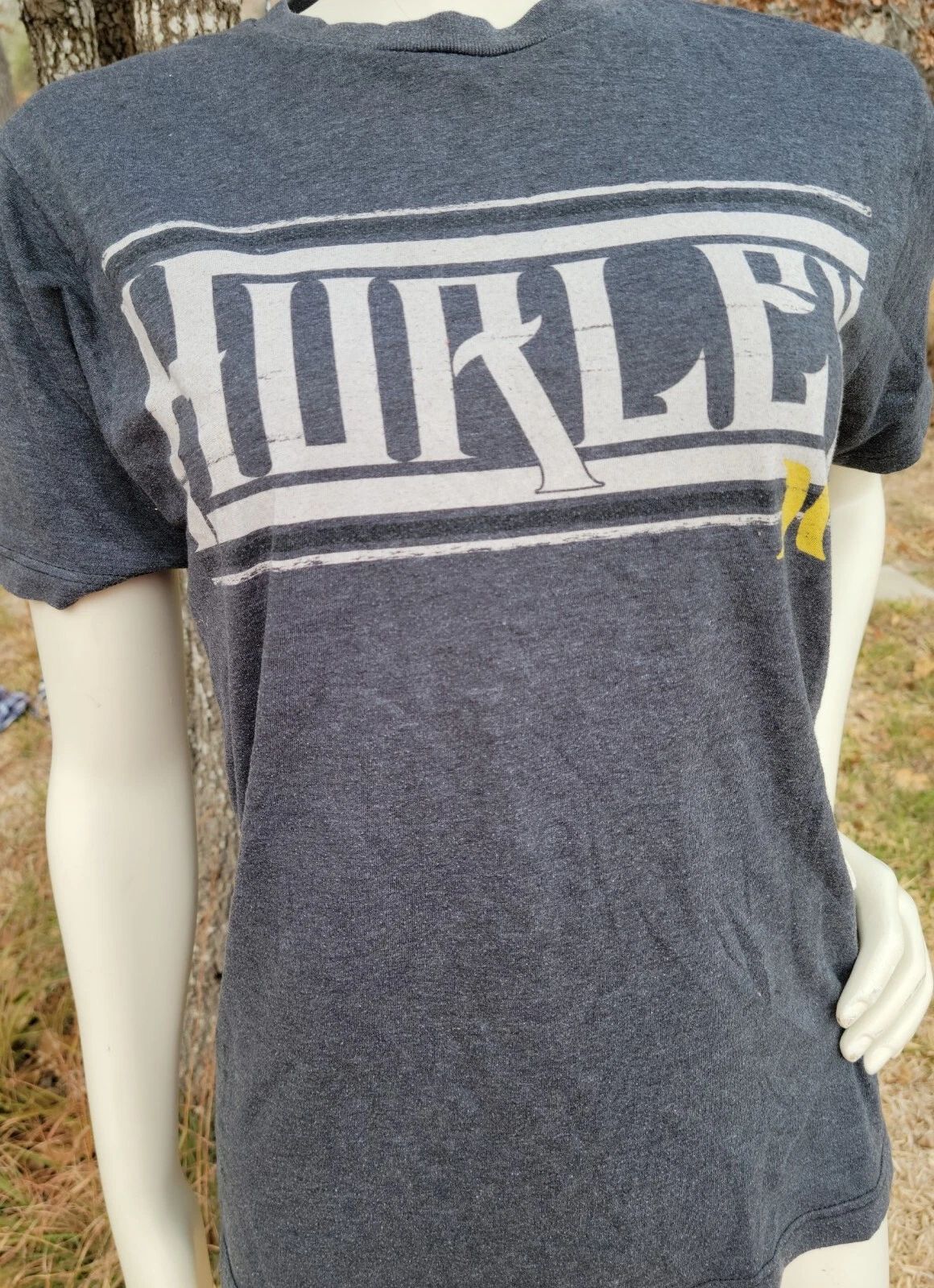 Hurley Shirt Sz. S Gray Graphic Tee Surf Unisex