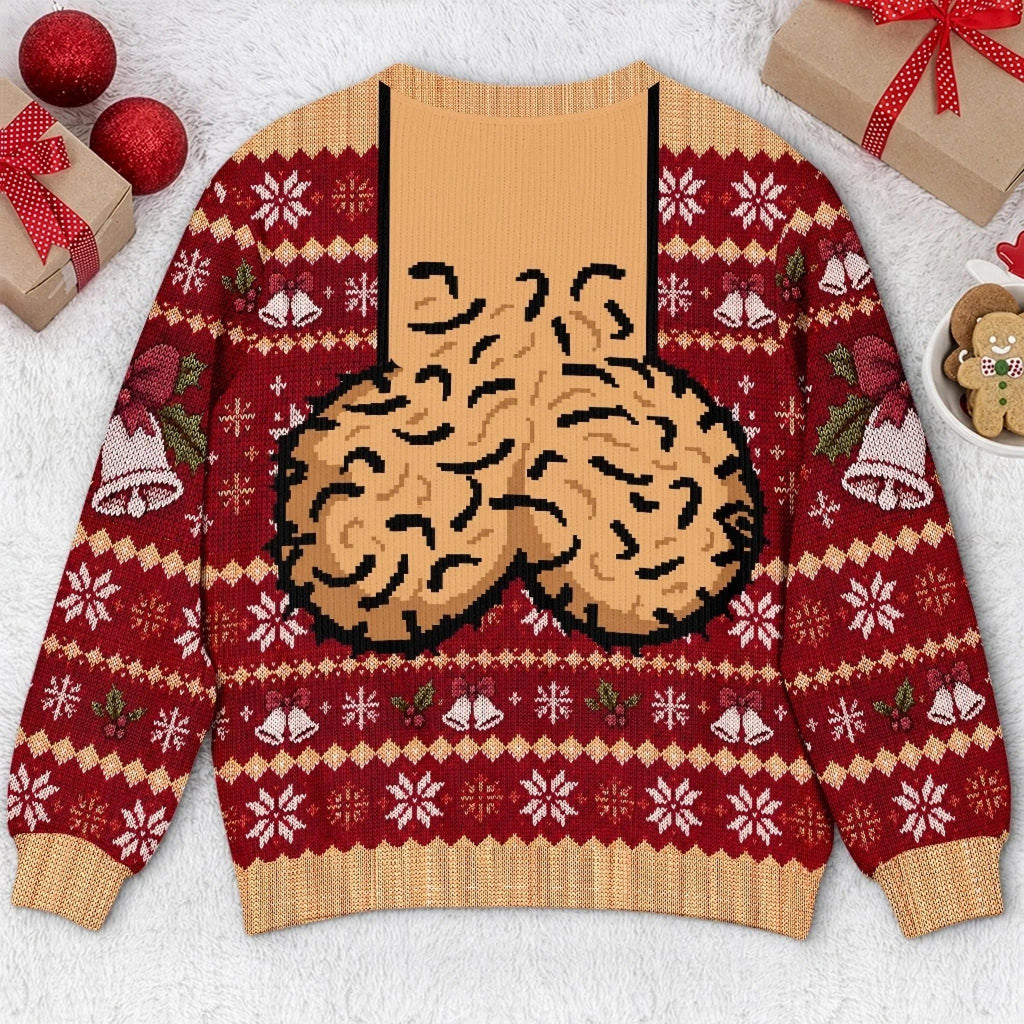 Custom Funny Ugly Sweatshirt - Personalized Christmas Birthday Gifts For Men - Jingle Balls All The Way Today
