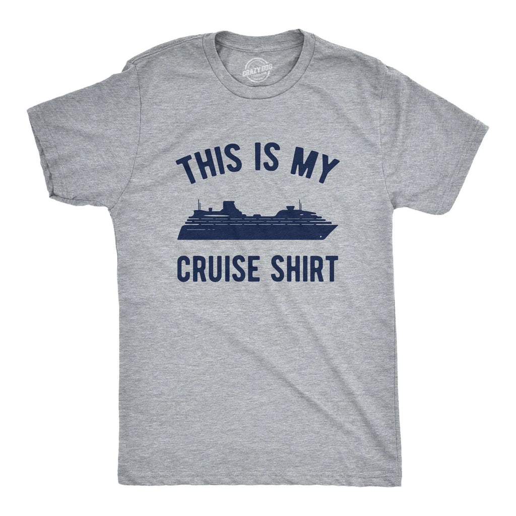 Mens This Is My Cruise Shirt Tee Funny Vacation Travel Boat T Shirt for Guys