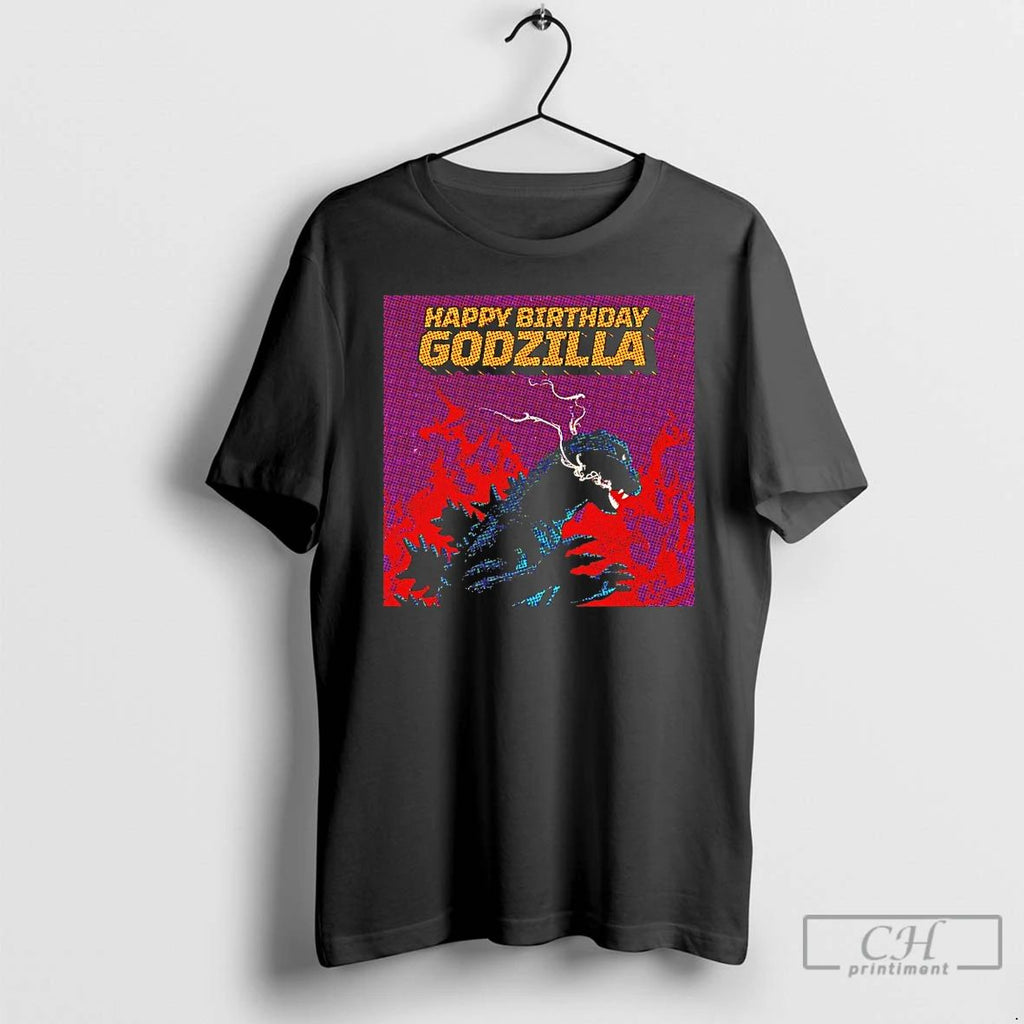 Premium Happy Birthday Godzilla T Shirts