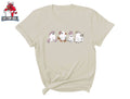 Retro Floral Ghosts Shirt, Cute Halloween Ghosts Shirt, Vintage Ghost Shirt