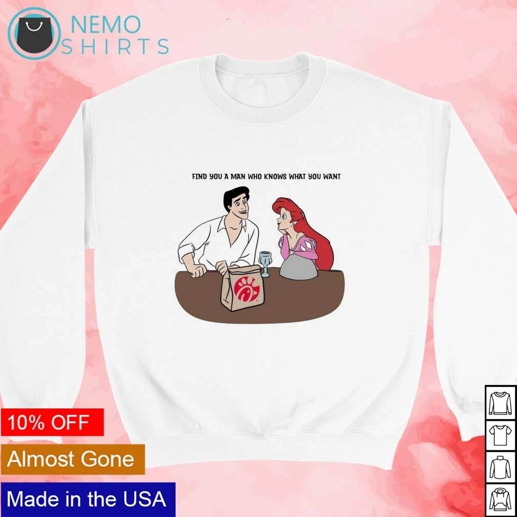 Ariel and Prince Eric Find You a Man Who Knows What You Want shirt
