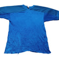 Sports Belle Vintage 70s Mesh Varsity Jersey Solid Blue S/M