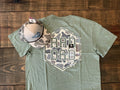 Burlebo Large “Rad Dad” Tee &  “Retro Camo Trout” Adjustable Cap New With Tags