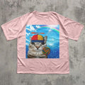 Happy Cat Dreamcore Meme Shirt Brainrot Weird Funny Kitten Graphic Tee