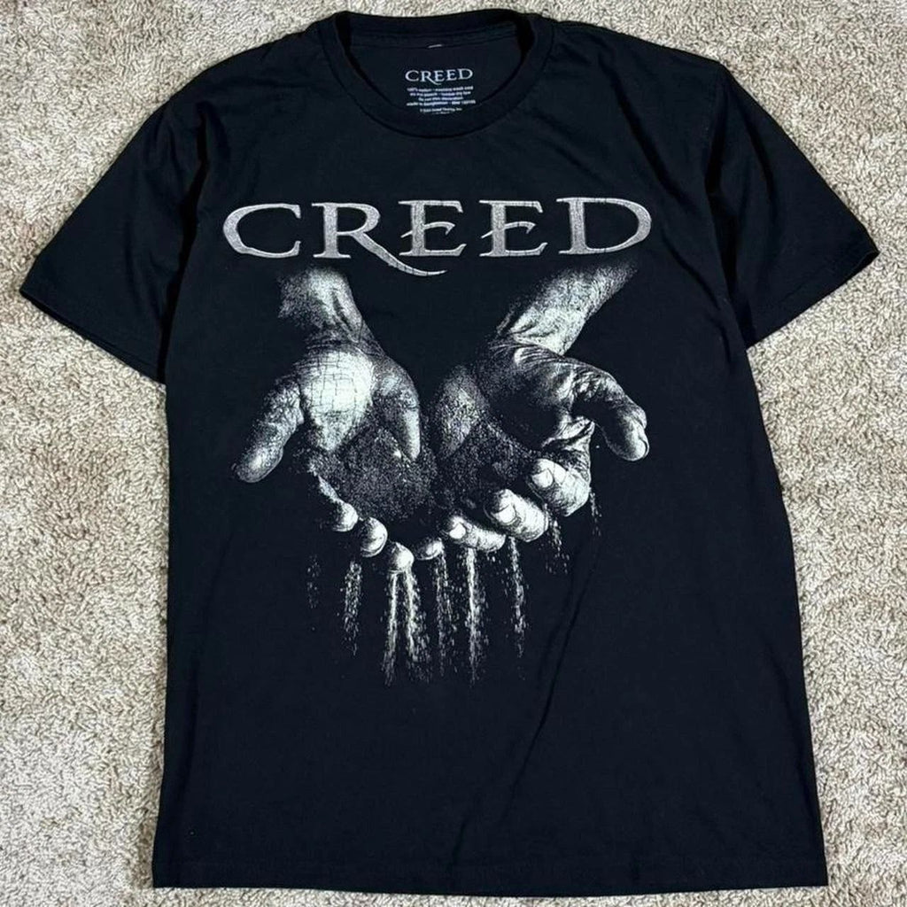 Vintage Creed Full Circle Graphic T-Shirt Black Rock Band Tee Unisex
