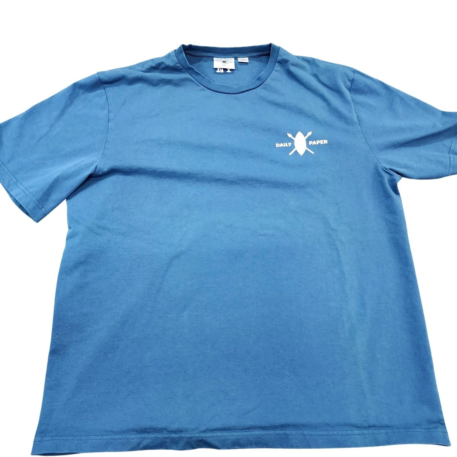 Daily Paper Shirt Mens 2XL Blue 18 Delancey St New York Store Graphic Tee