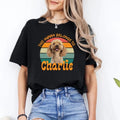 Custom Pet Photo Retro Dog Comfort Tee Personalized Dog Lover