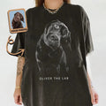 Custom Pet Photo Comfort Tee Dog Lover Gift Personalized Picture Shirt Idea