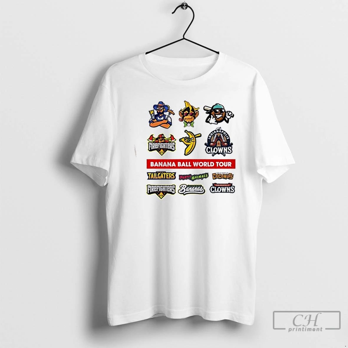 Classic Savannah Bananas Baseball Ball World Tour T Shirts
