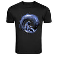Astronaut Surfing Cosmic Wave Space Graphic T-Shirt