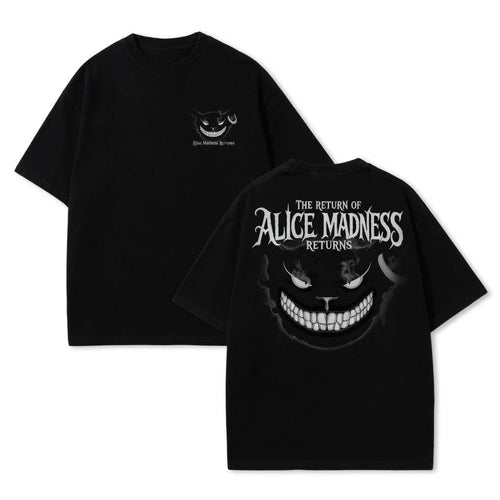 Alice Madness Returns Cheshire Cat Double Sided Vintage Tee Shirt