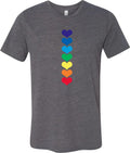 Yoga T-shirt Heart Chakras Burnout Tee