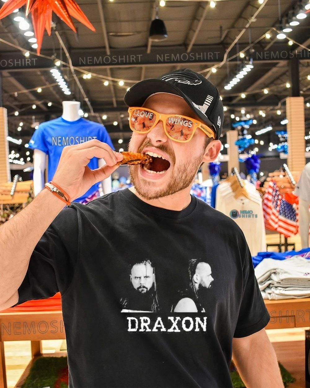 Draxon Portrait Black and White shirt