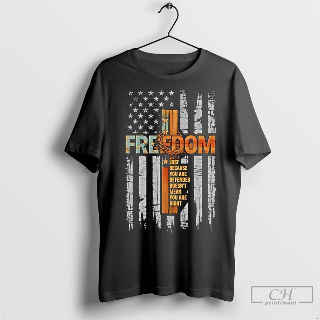 Premium Freedom Justice For Charlie Kirk Just Because Youre Offended Doesnt Mean Youre Right