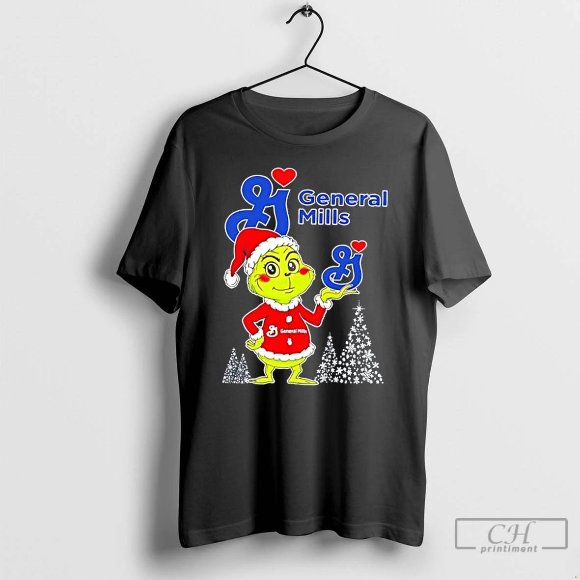 Classic General Mills And Grinchmas Christmas Tree T Shirts