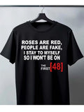 T - shirt Roses Are Red Cynical Quote Design