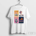 Classic Virginia Cavaliers Old Cabell Hall Orange Blue T Shirts