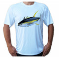 Yellowfin Tuna Fish Fishing Boat Beach UPF 50 T-Shirt Sport Sun UV Protection