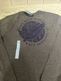 IZOD Men's Saltwater Soft Wash Long Sleeve Large Graphic T-Shirt  Fish Bait
