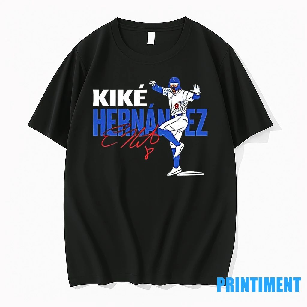 Kike Hernandez Los Angeles Dodgers Baseball Signature Tshirts Sweater