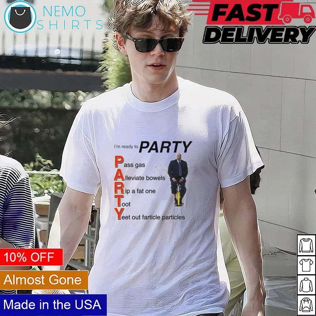 I’m Ready to PARTY Acronym Fart Joke funny shirt