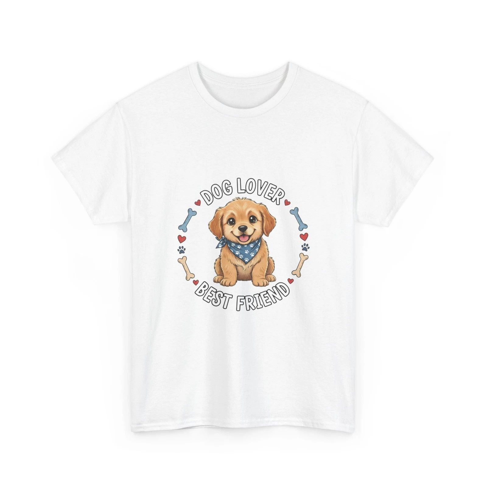 Dog Lover Best Friend T-Shirt | Cute Puppy Graphic Tee, Cute Pet Animal Tee