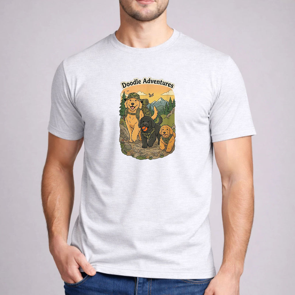 Dog Shirt Funny Sarcastic Doodle Adventures Art Graphic Men Boys Sport Fan Gift