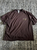 H&M Brown Relaxed Fit Graphic Print Crew Neck Men's T-Shirt Size L