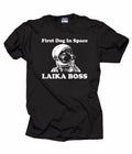 First Dog In Space Laika Boss Funny Space T-shirt Laika Dog in Space T-shirt