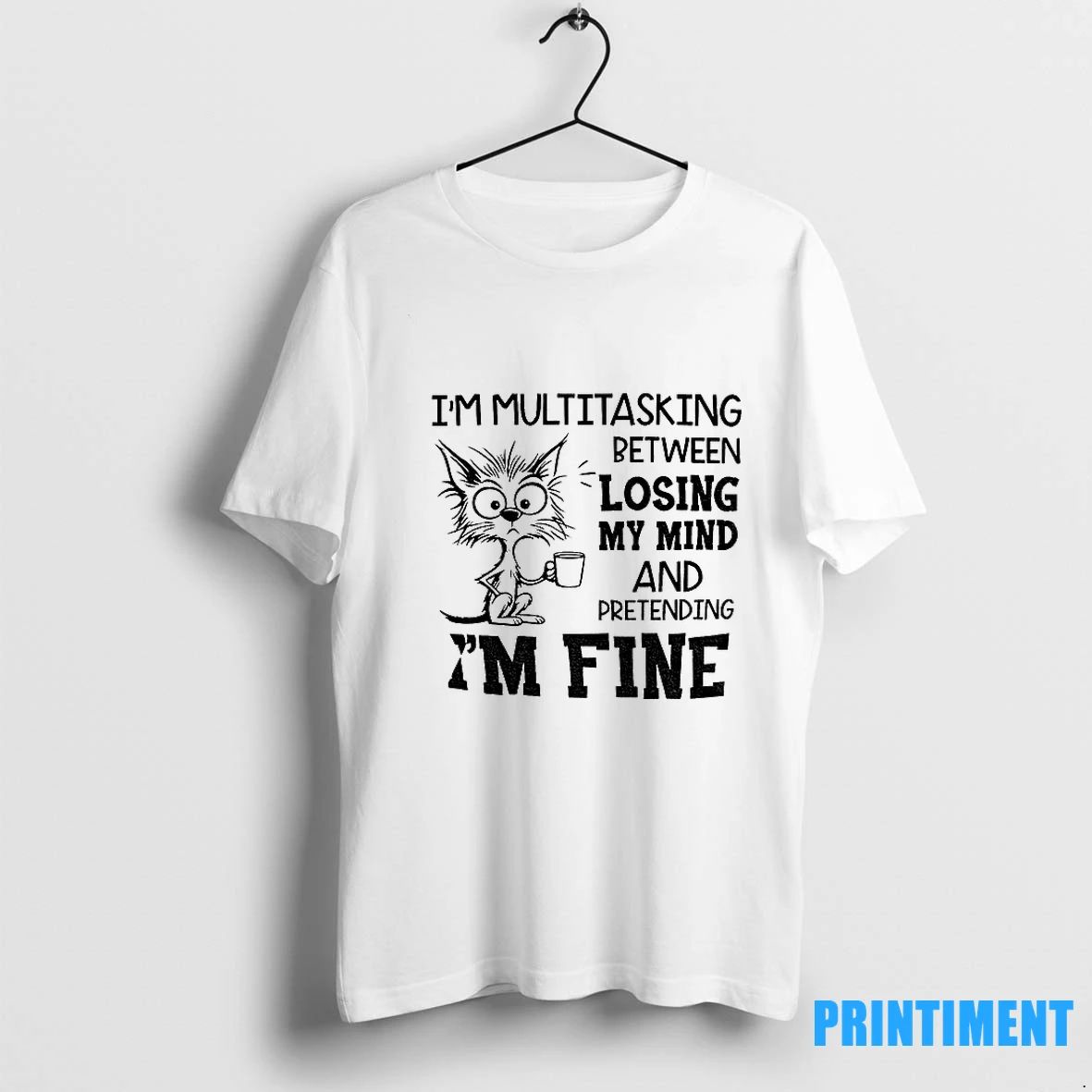 Cat Im Multitasking Between Losing My Mind And Pretending Im Fine Tshirts Sweater