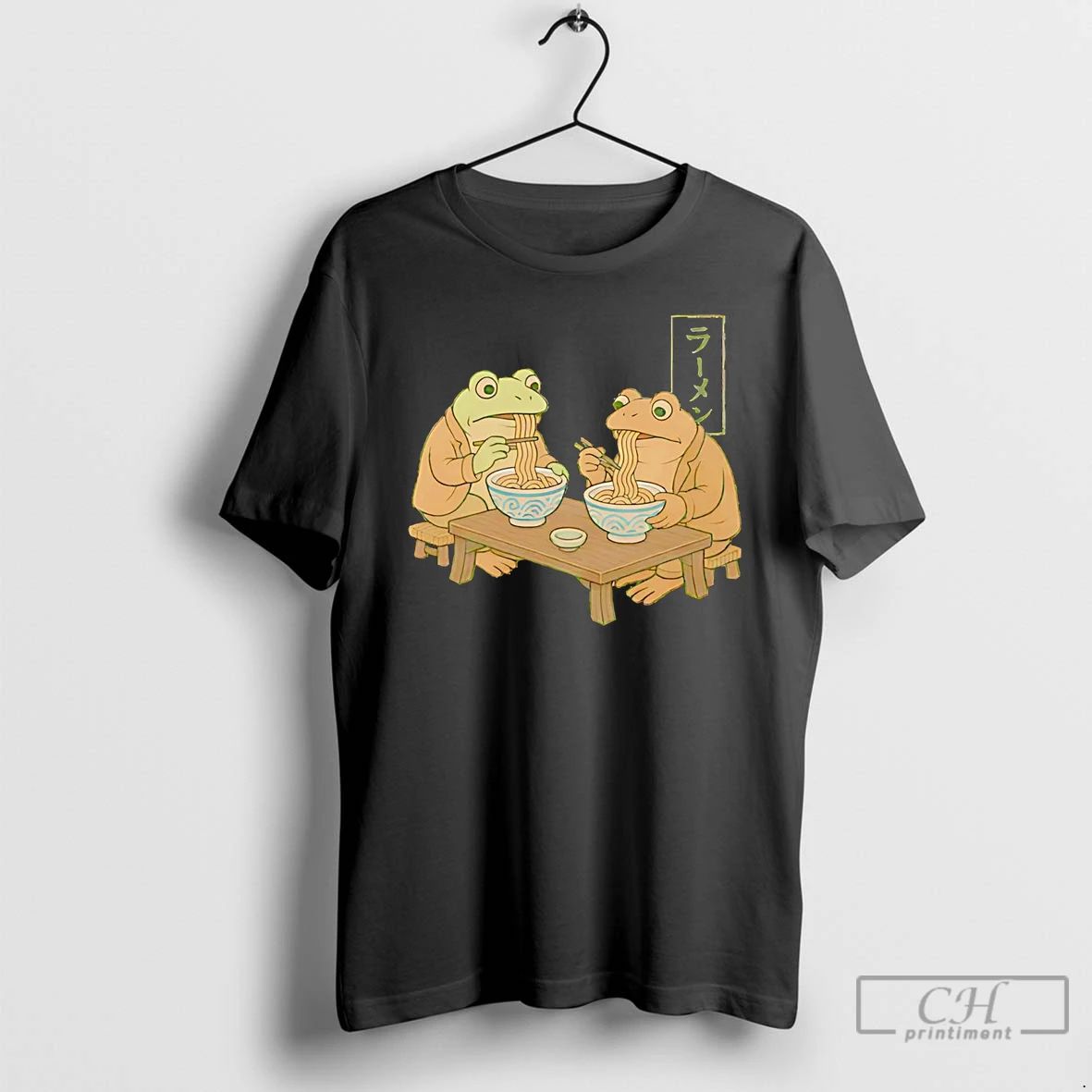 Classic Frog And Toad Eating Noodle T Shirts