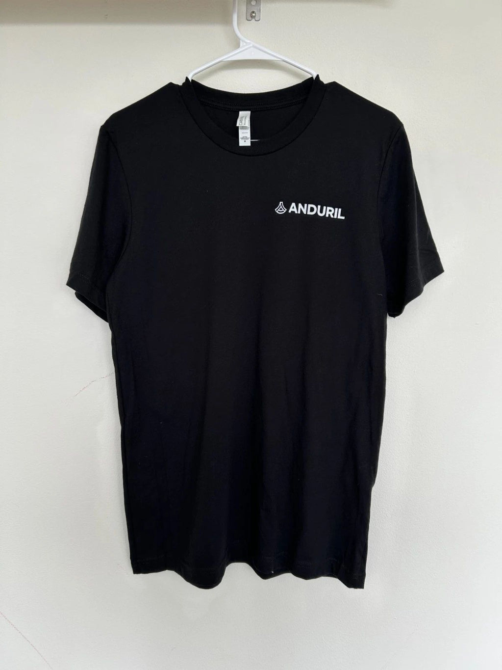 Anduril Black Logo Cotton Men's Jersey T-Shirt Crew Neck Medium