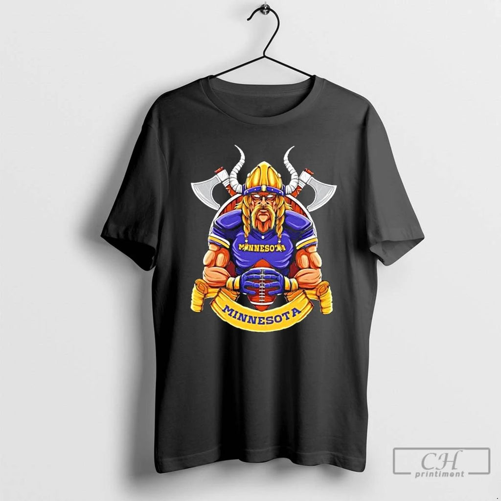 Classic Minnesota Vikings War Football Mascot T Shirts