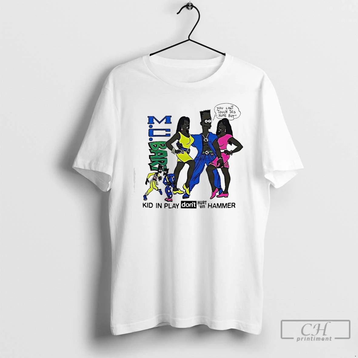 Premium Mc Bart Simpson Kid In Play Dont Hurt Em Hammer T Shirts