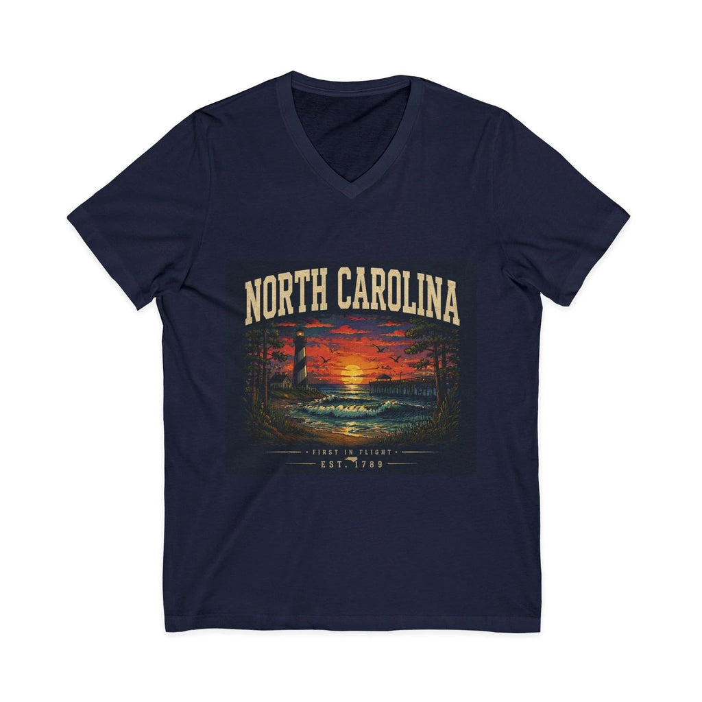 Unisex Jersey Short Sleeve V-Neck Tee