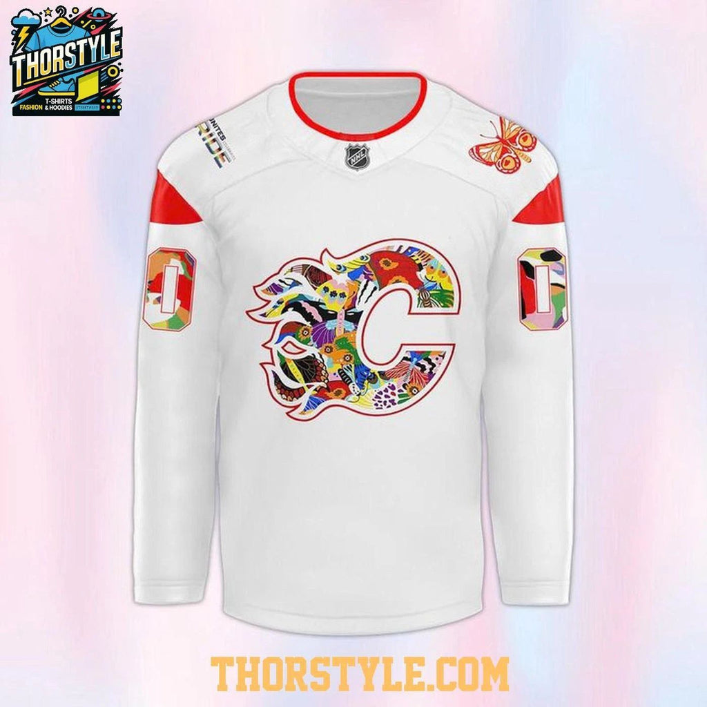 Personalized Calgary Flames Pride Night Celebrating 2026 Hockey Shirt Fan Gear