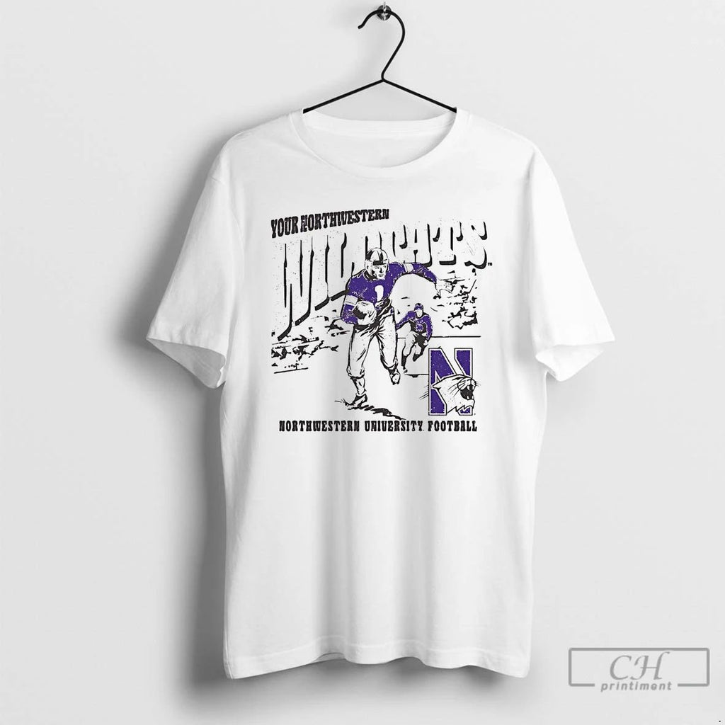 Classic Your Northwestern Wildcats Player Running T Shirts