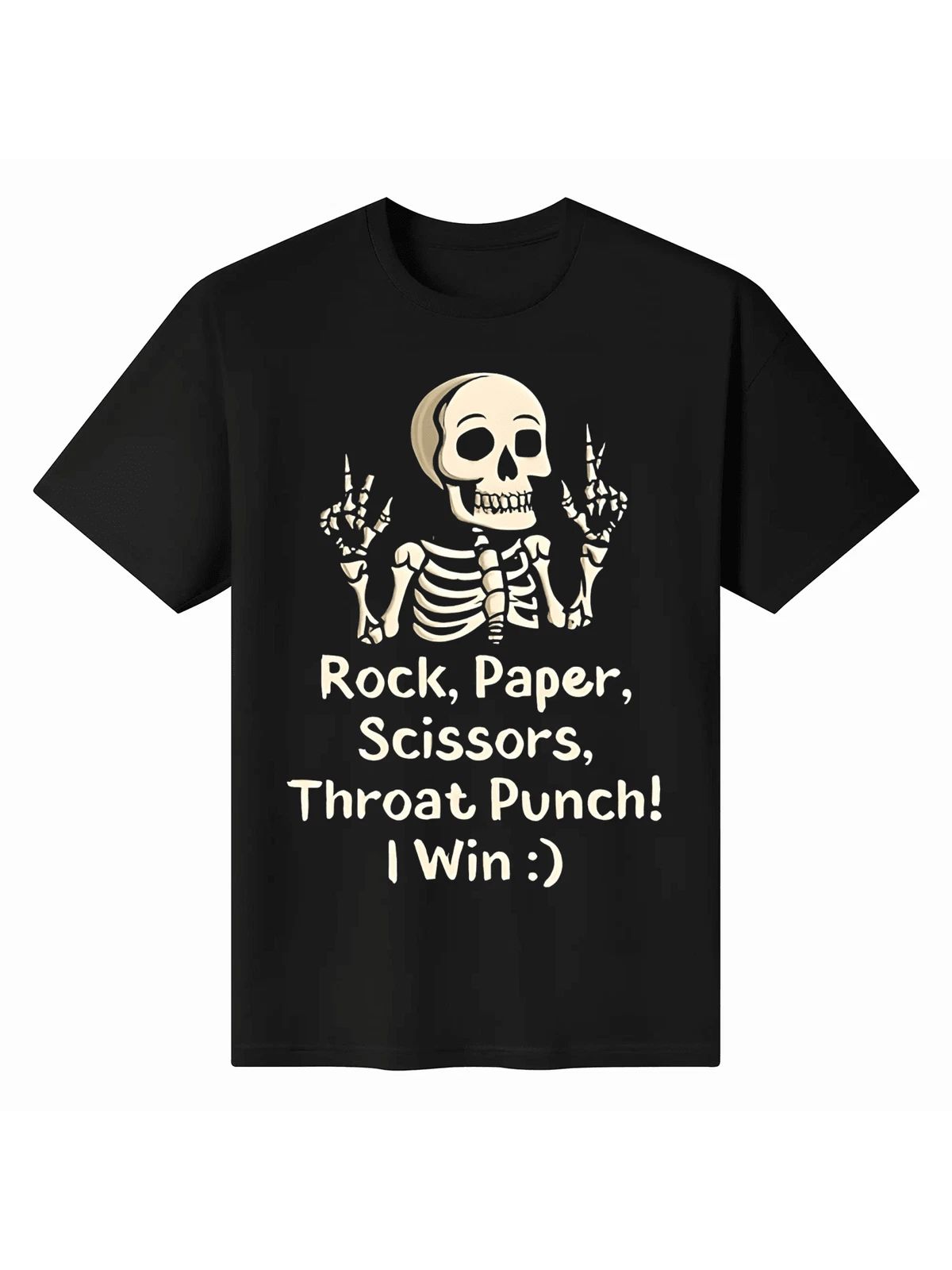 Rock Paper Scissors Throat Punch Win Shirt -Funny Game Shirt