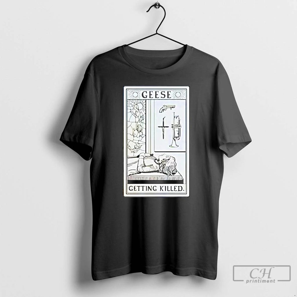 Classic Geese Getting Killed Ornaments T Shirts