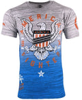 American Fighter Men's T-shirt VANDERPAINT Crew neck Athletic Eagle MMA