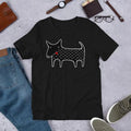 Black Dog Kawaii Aesthetic Cute Animal Graphic Comfort Tee