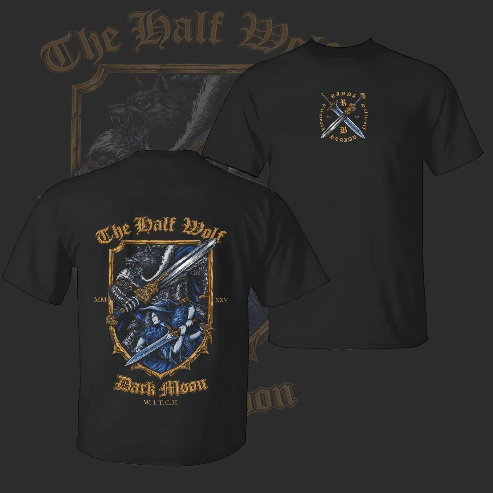 Vintage "BLAIDD x RANNI" - Elden Ring Game Edition Double Printed Lightweight
